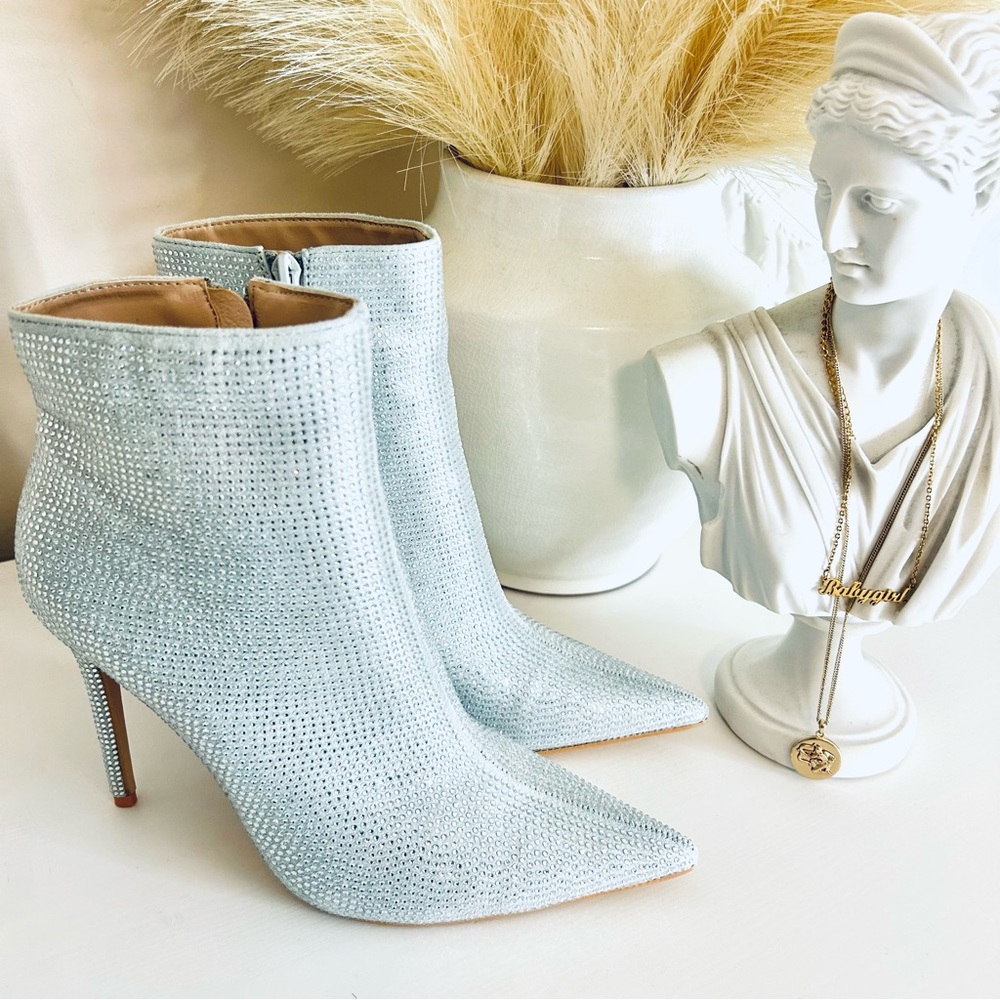 Rhinestone Stiletto Boots